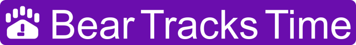 Bear Tracks Time Logo